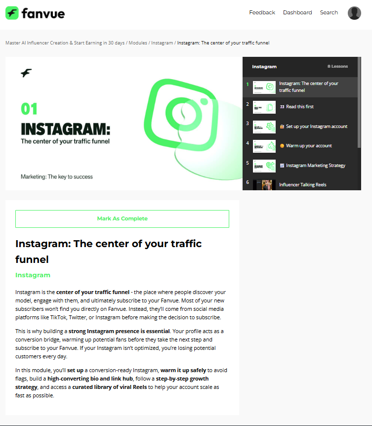 fanvue creator academy